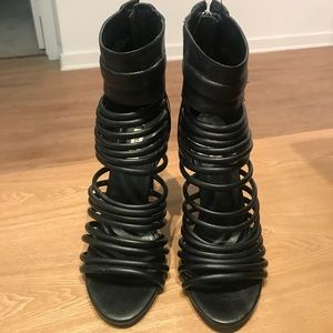 Guess Strappy Ankle Heels. Good Condition.